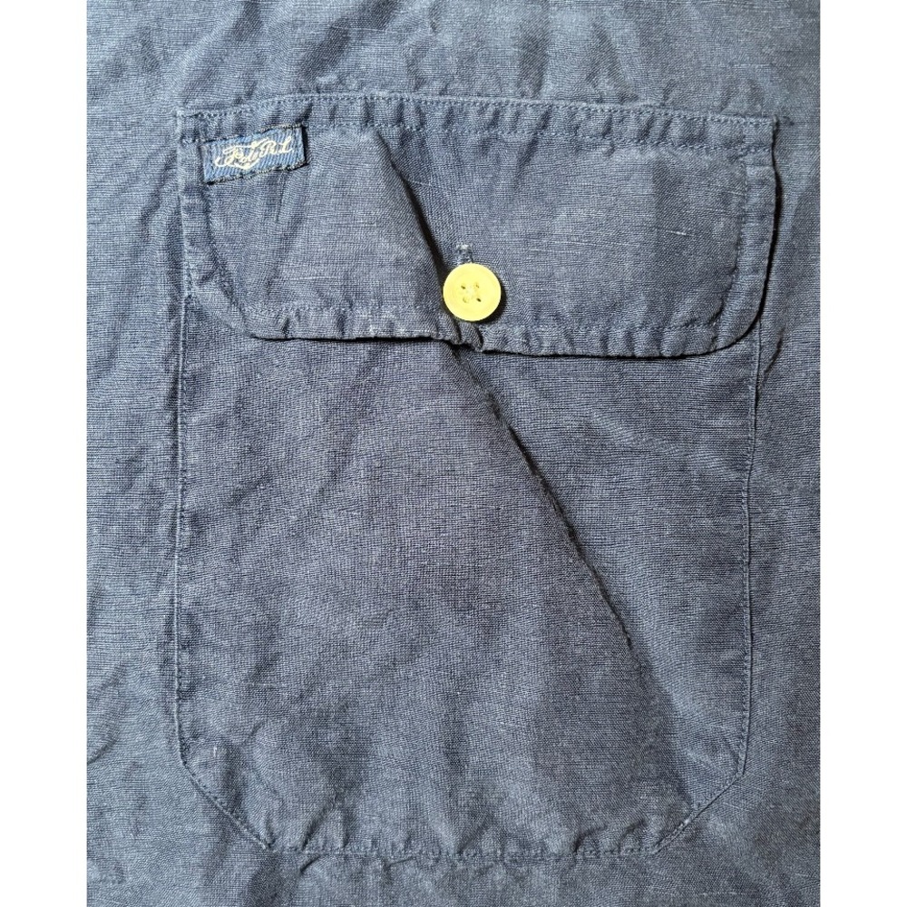 Polo Ralph Lauren Double Pocket 100% Linen Button Down Shirt | Blue | XL - Picture 3 of 5